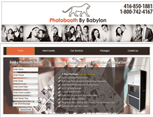Tablet Screenshot of photoboothbybabylon.com